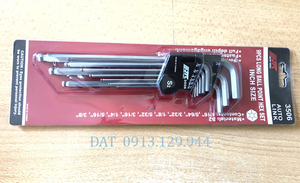 Bộ lục giác hệ inch JTC-3506 (9 cây)