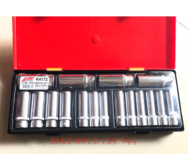 Bộ Tuýp Dài 12 Cạnh Chuyên Dụng 1/2” JTC-K4172
