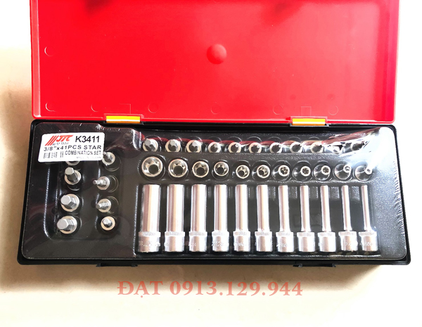 Bộ đầu tuýp lục giác bông sao JTC-K3411