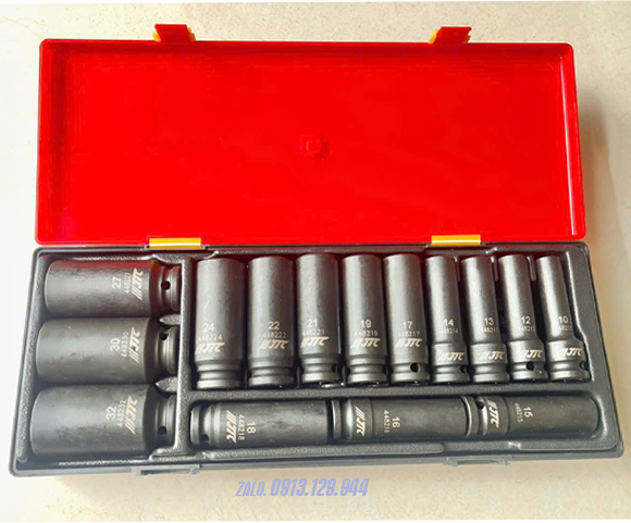 Bộ tuýp dài 6 cạnh 1/2" 10-32mm JTC-K4151 Bộ tuýp dài 6 cạnh 1/2" 10-32mm JTC-K4151