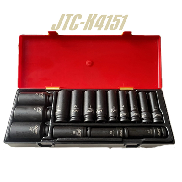 Bộ tuýp dài 6 cạnh 1/2" 10-32mm JTC-K4151 Bộ tuýp dài 6 cạnh 1/2" 10-32mm JTC-K4151