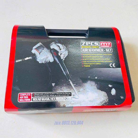 Bộ búa đục khí nén 7 món M7-SC-0527C