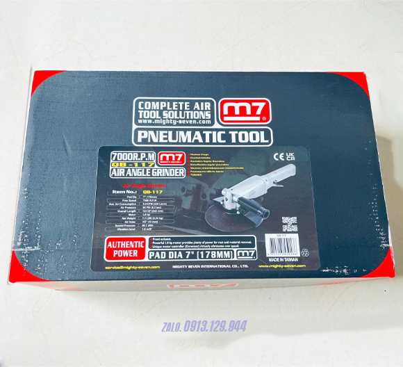 Máy Mài Đá 7Inch Dùng Khí Nén M7-QB-117 Máy Mài Đá 7Inch Dùng Khí Nén M7-QB-117