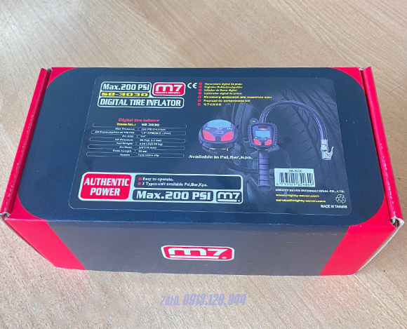 Đồng hồ bơm lốp xe điện tử M7-SB-3030 Đồng hồ bơm lốp xe điện tử M7-SB-3030