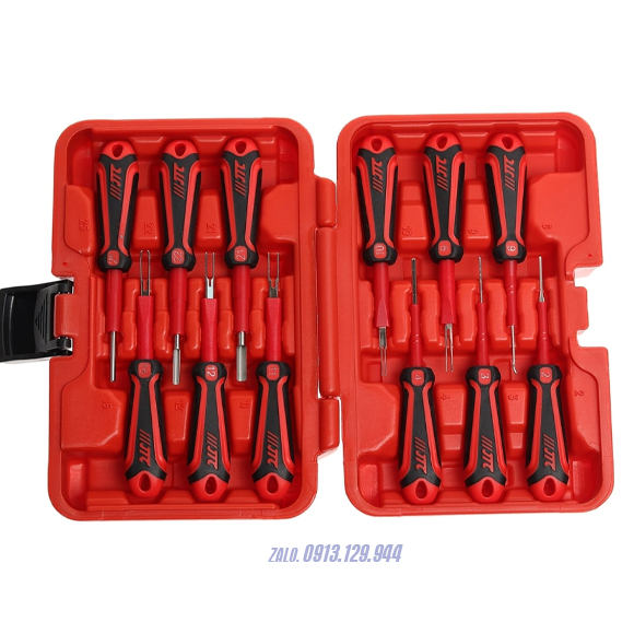 Bộ tháo giắc điện ô tô 12 món JTC-6115 Bộ tháo giắc điện ô tô 12 món JTC-6115